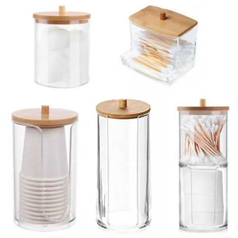 Acrylic Bamboo Lid Organizer