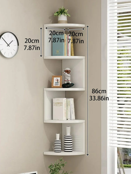 5-Tier Corner Wall Shelf