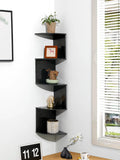 5-Tier Corner Wall Shelf