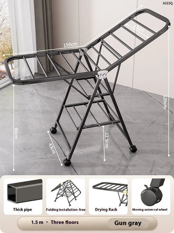 Foldable Clothes Drying Rack