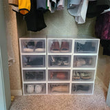 Clear Stackable Shoe Storage Box